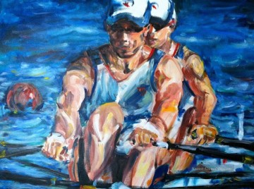 Sport auf dem Wasser impressionistische Ölgemälde